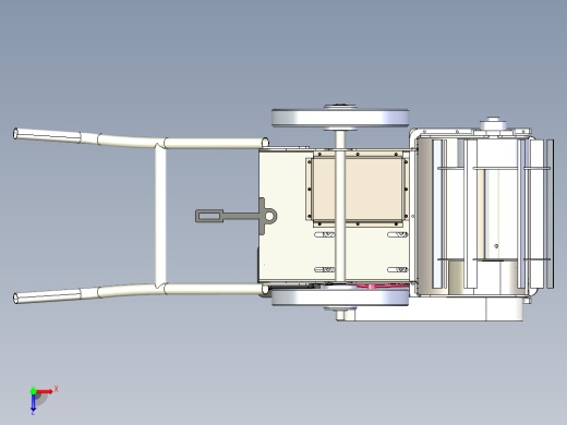 除草机耕耘机俯视缩略图