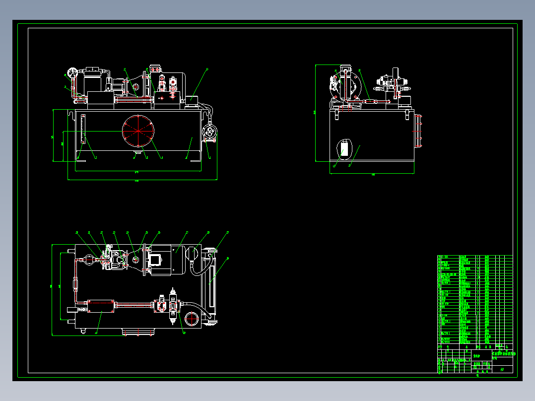 液压动力站设计（10MPa-100L）