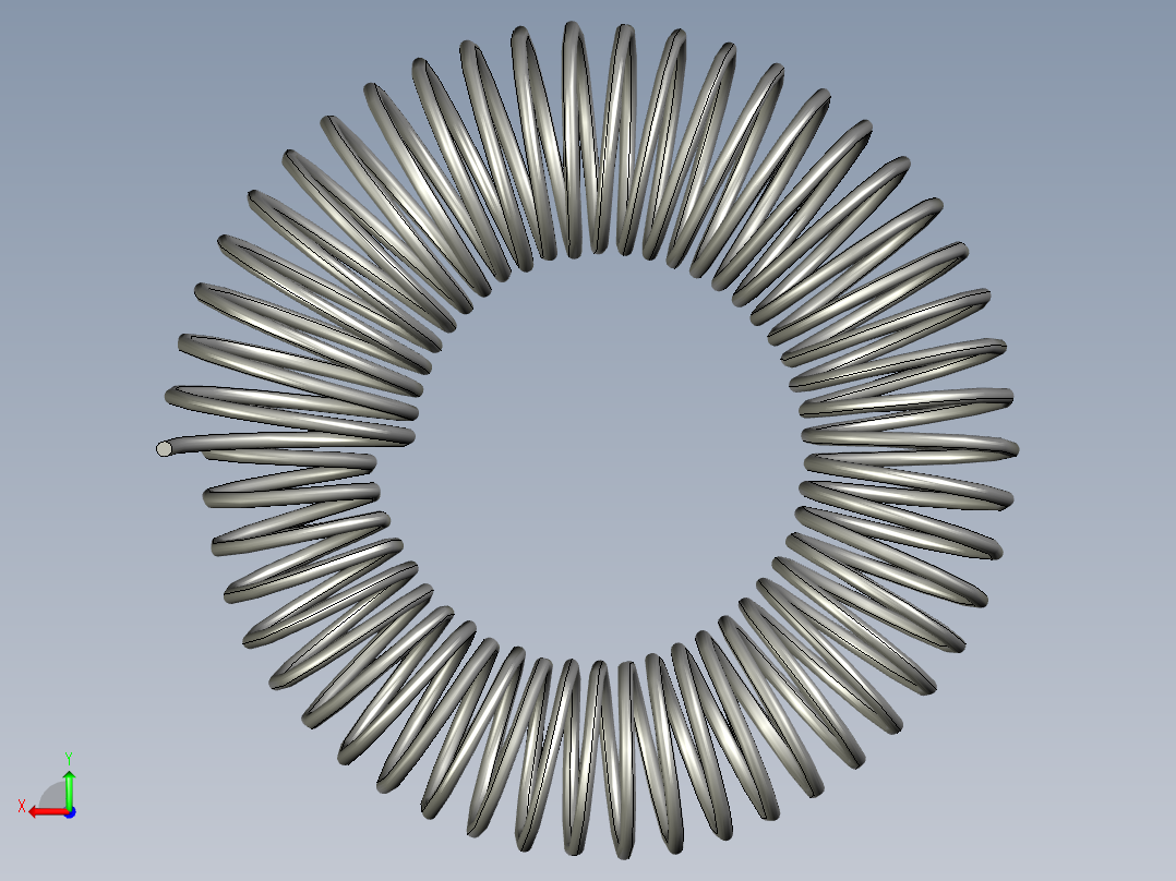 变径弹簧后视图