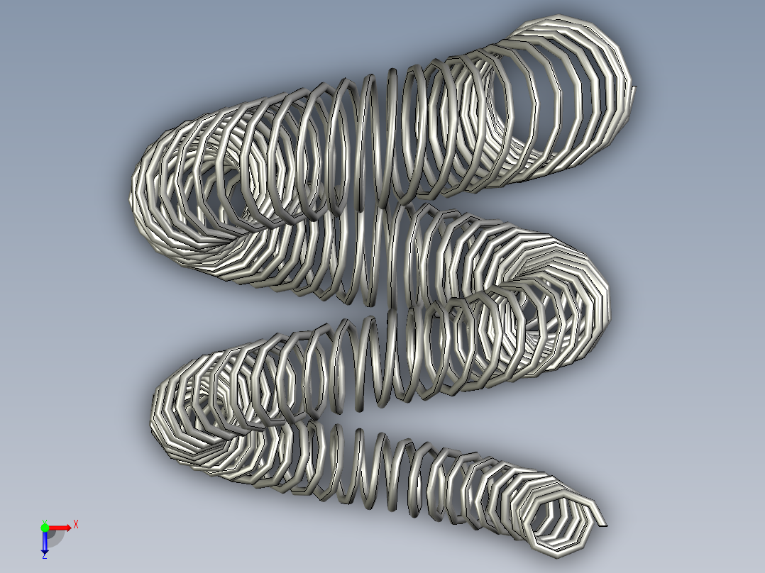 变径弹簧俯视图