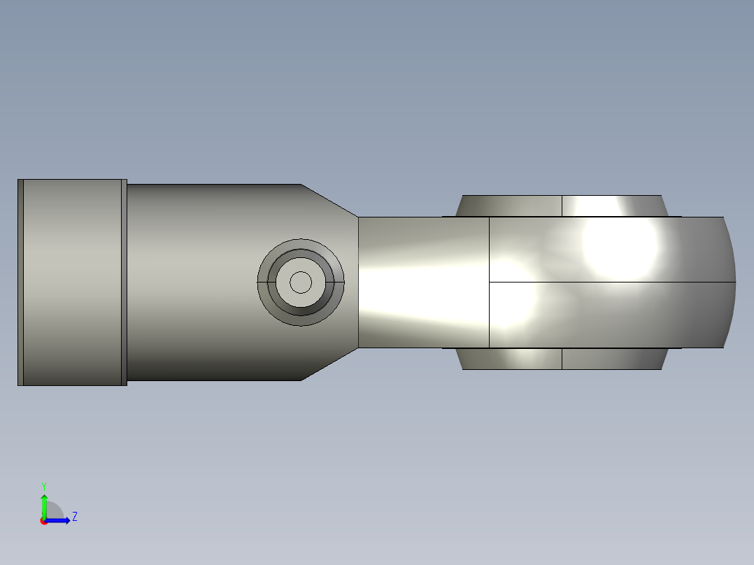 F-M12X125U_M12鱼眼轴承关节轴承左视图