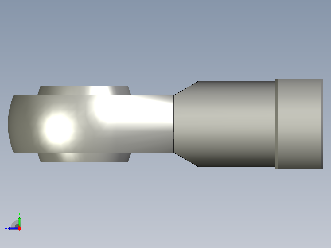 F-M12X125U_M12鱼眼轴承关节轴承右视图