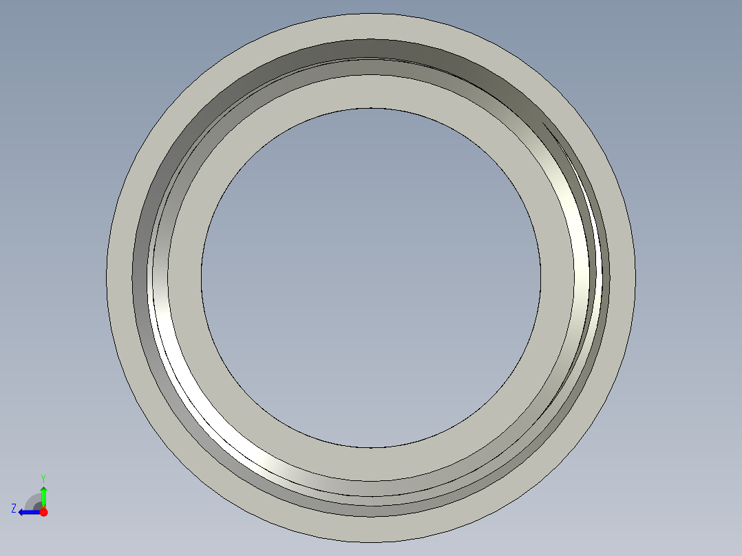 螺纹管管箍-异径有边 DN32-DN25右视图
