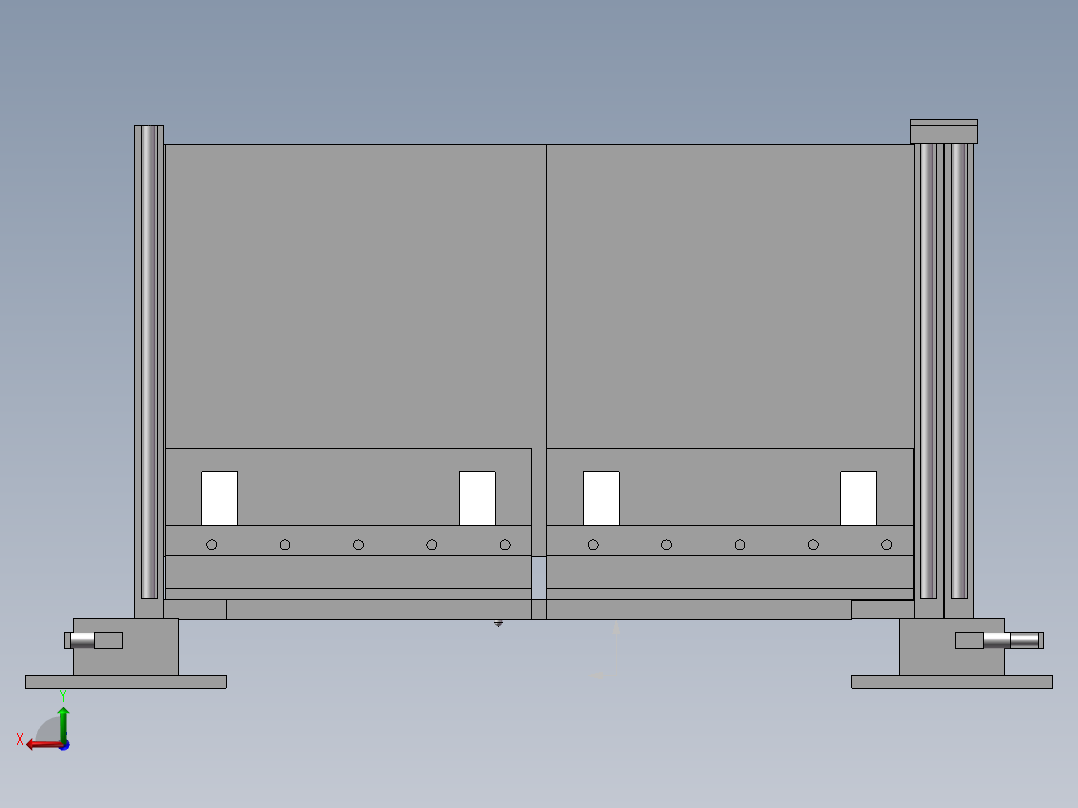 道路施工安全围挡后视图