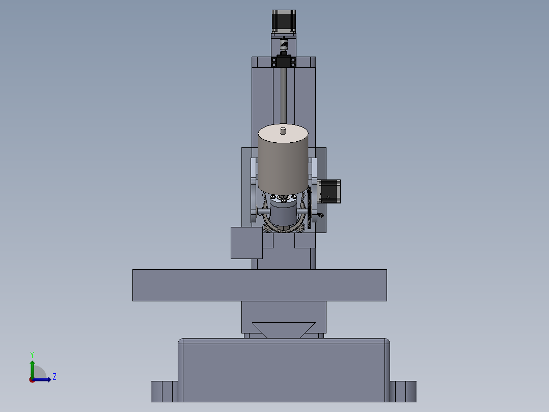 6轴数控铣床 sw18左视图