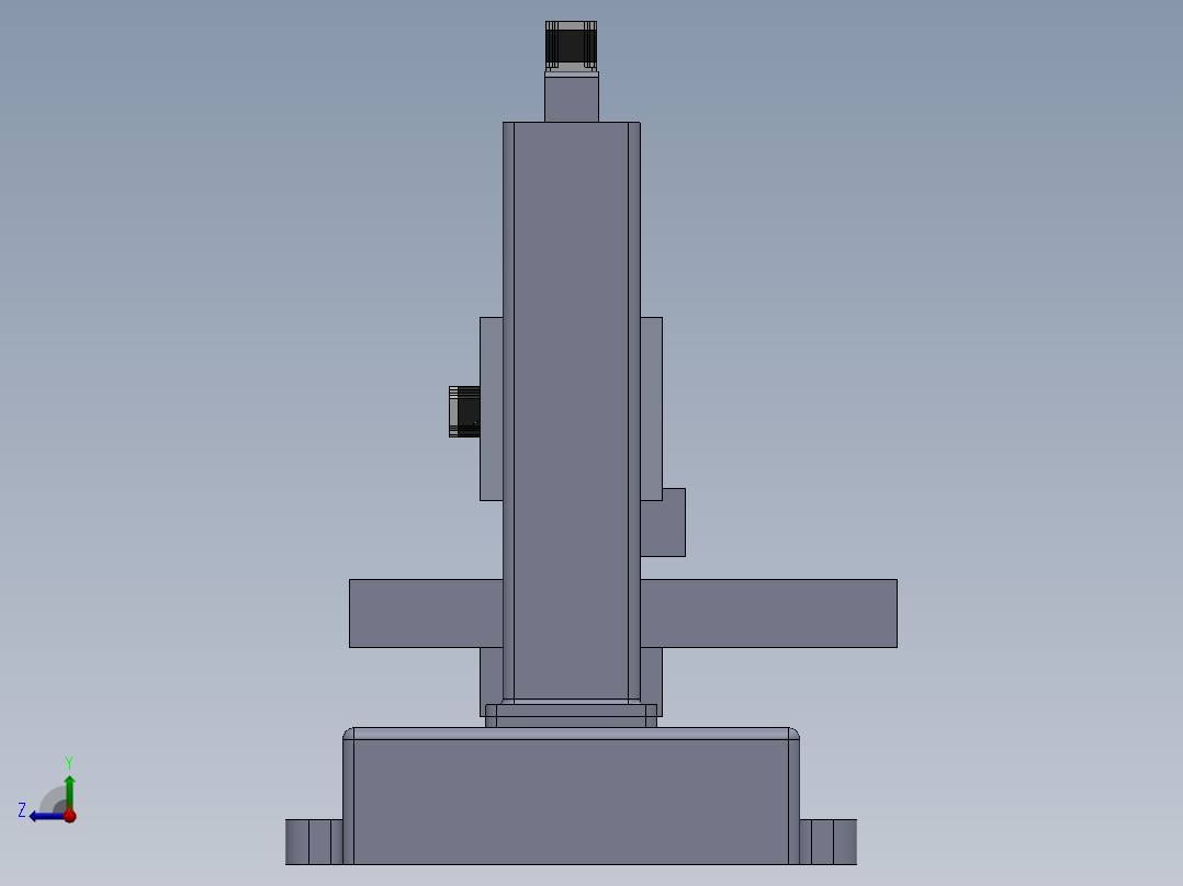 6轴数控铣床 sw18右视图