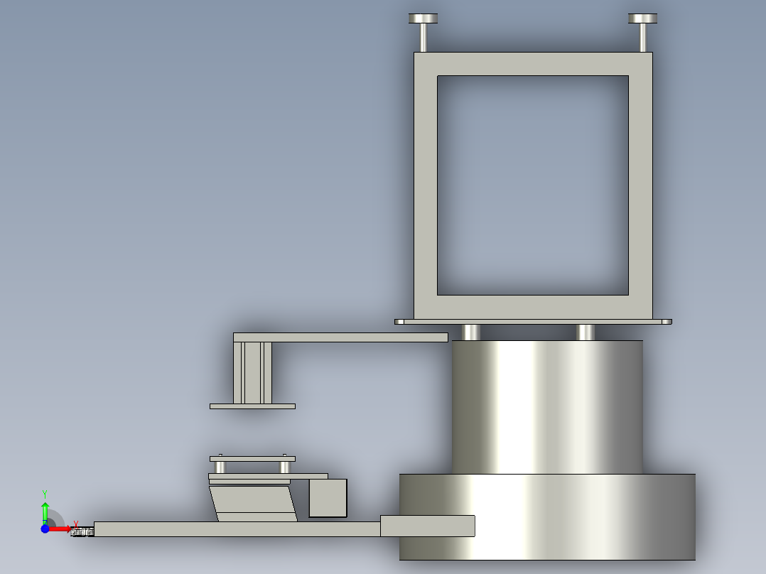 罗圈振盘机构前视图