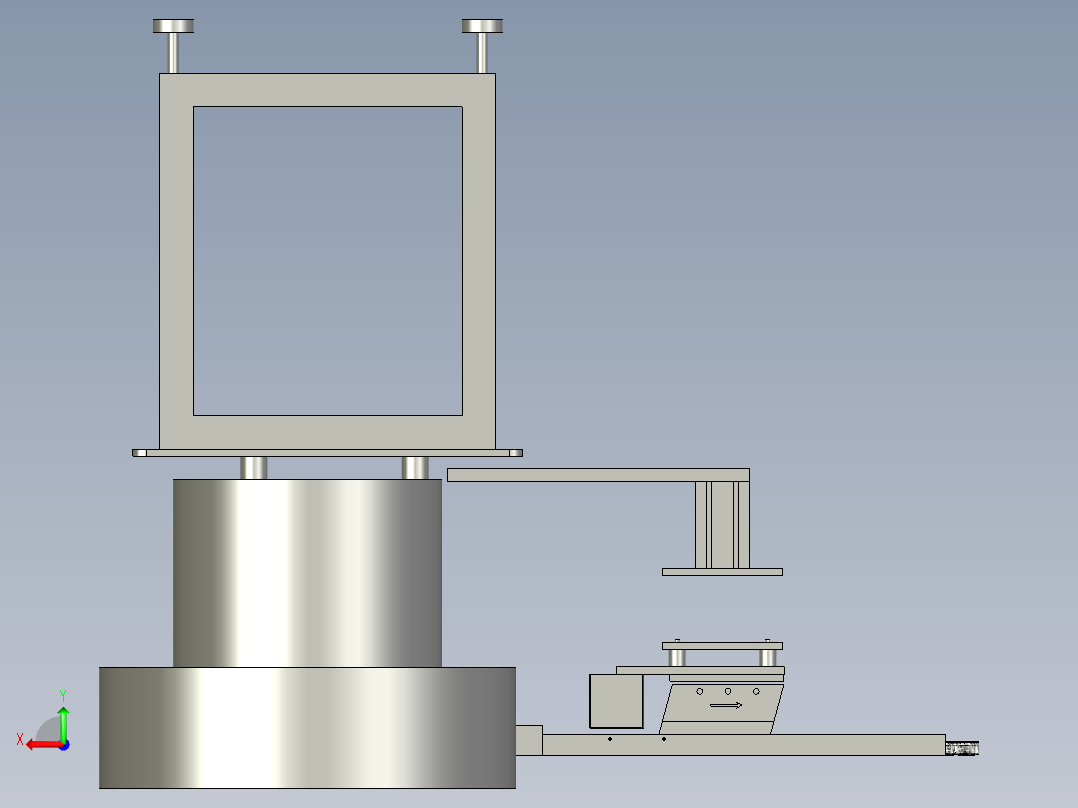 罗圈振盘机构后视图