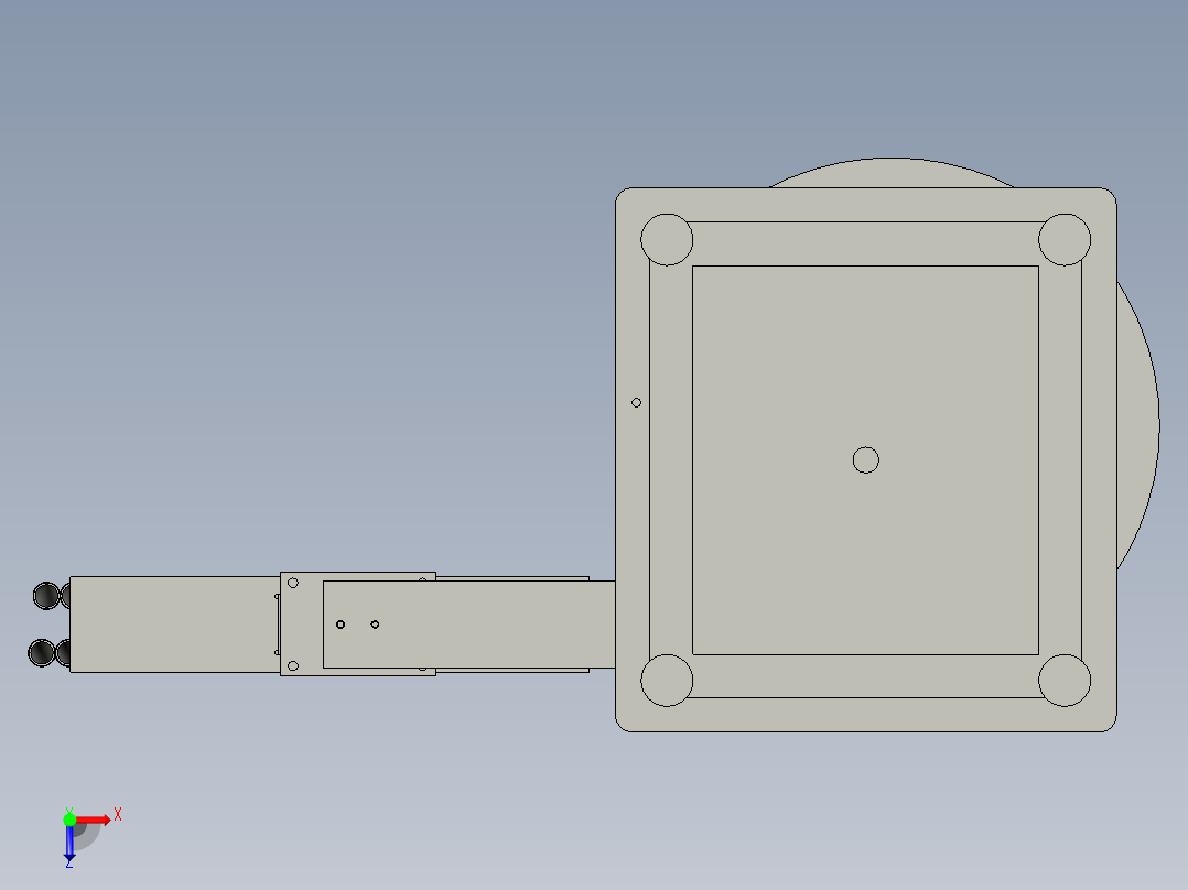 罗圈振盘机构俯视图