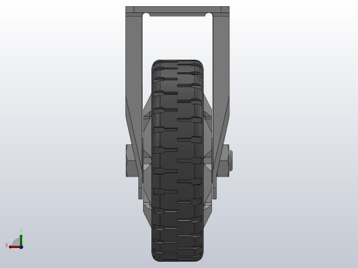 Z11-02-100-421G中型轮[Z11-02-125-421G]脚轮后视缩略图