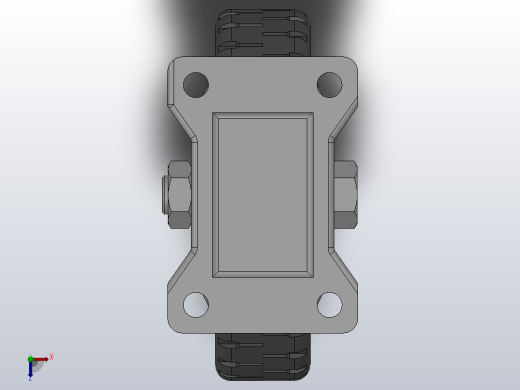 Z11-02-100-421G中型轮[Z11-02-125-421G]脚轮俯视缩略图