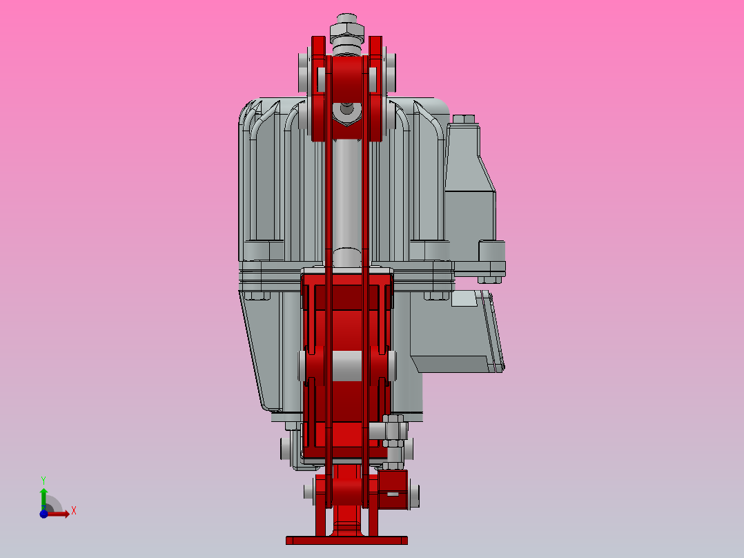 YWK系列电力液压鼓式制动器YWK160／220-ⅠB前视图