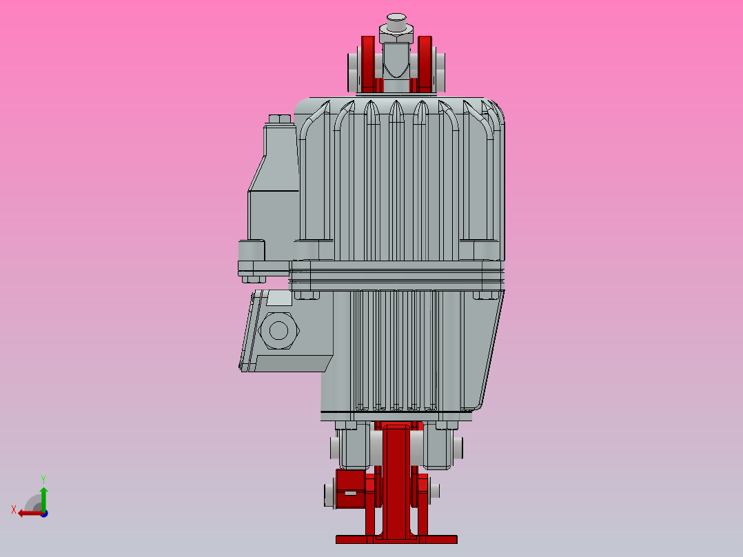 YWK系列电力液压鼓式制动器YWK160／220-ⅠB后视图