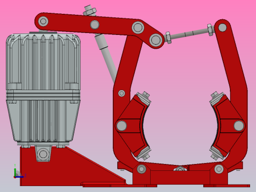 YWK系列电力液压鼓式制动器YWK160／220-ⅠB左视缩略图