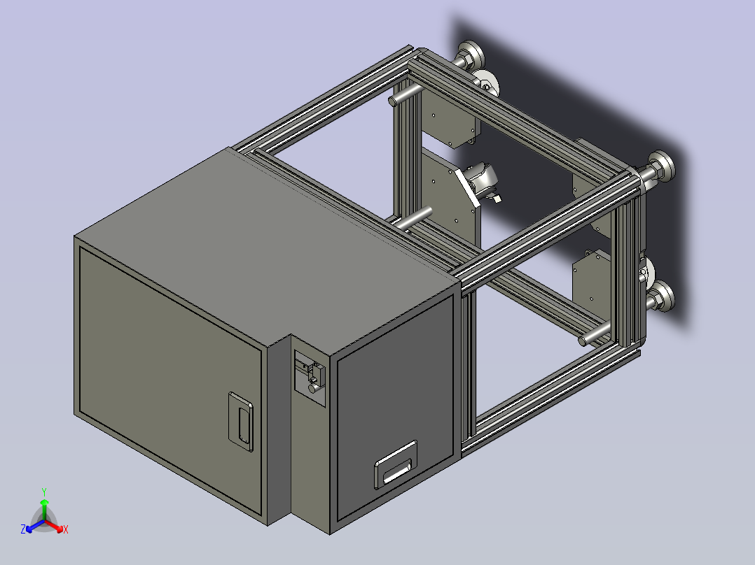 轴套类零件自动排序输出装置正等轴测图