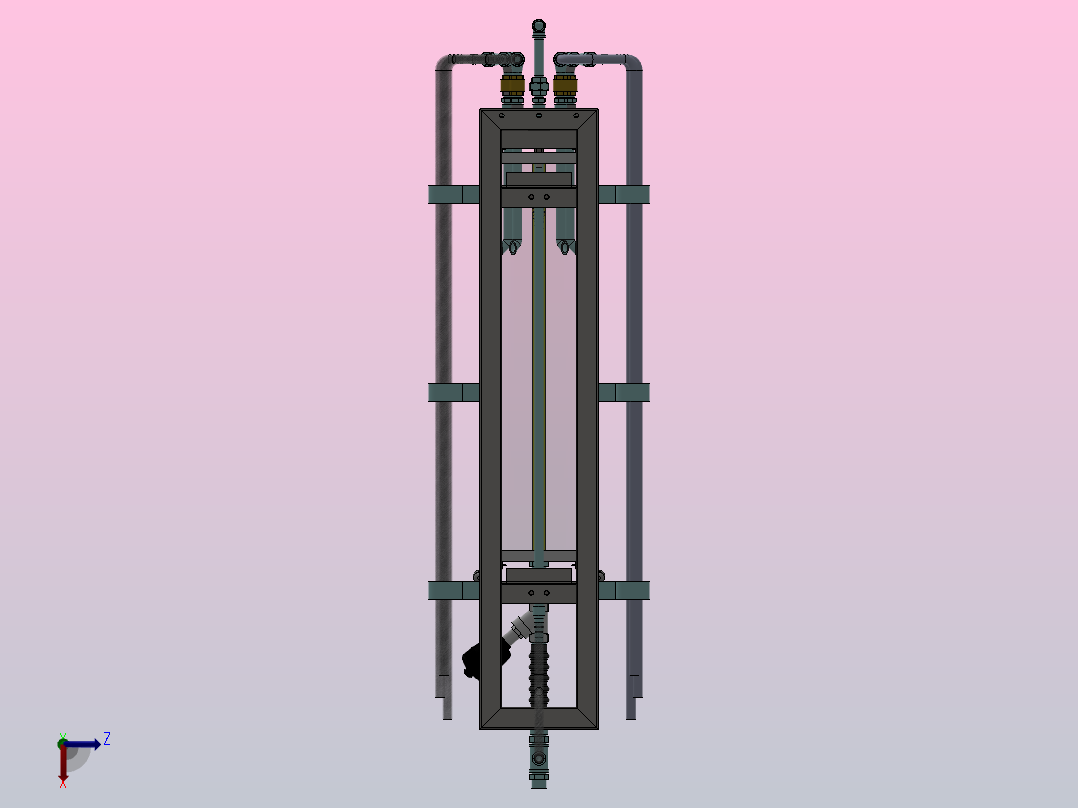 掺合料容器后视图