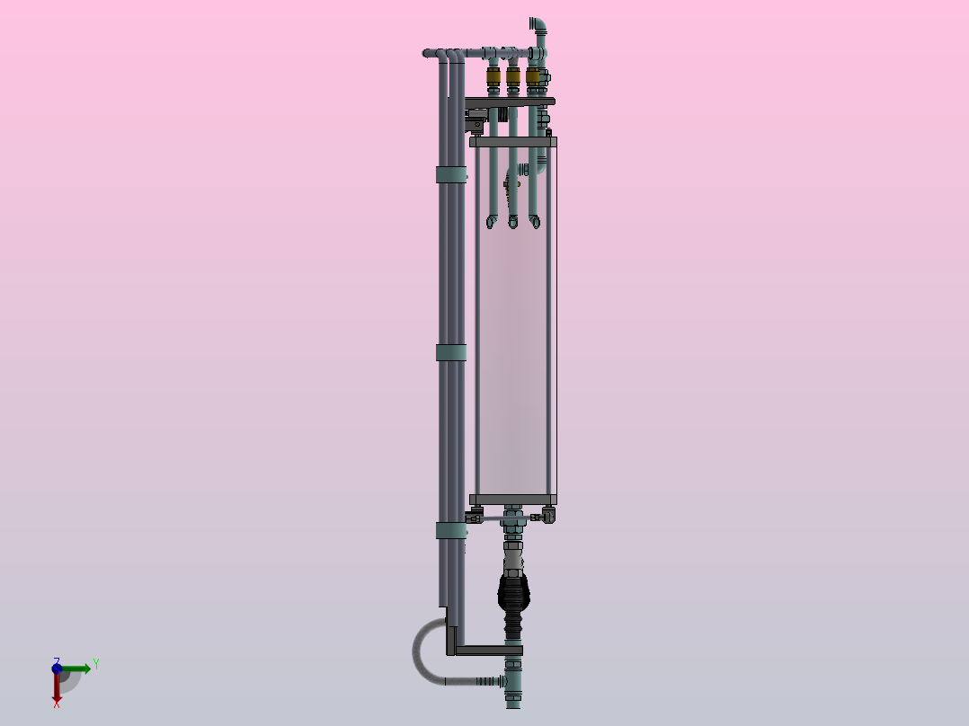 掺合料容器左视图