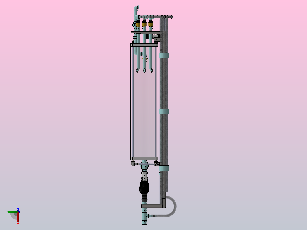 掺合料容器右视图