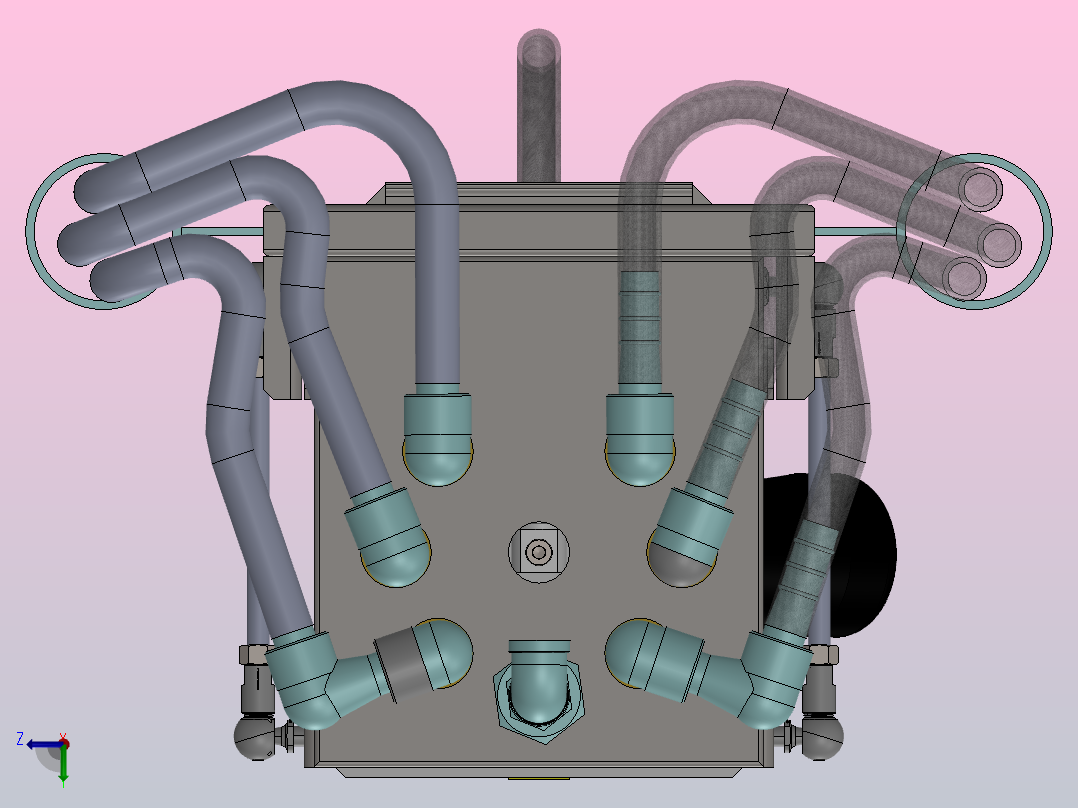 掺合料容器俯视图