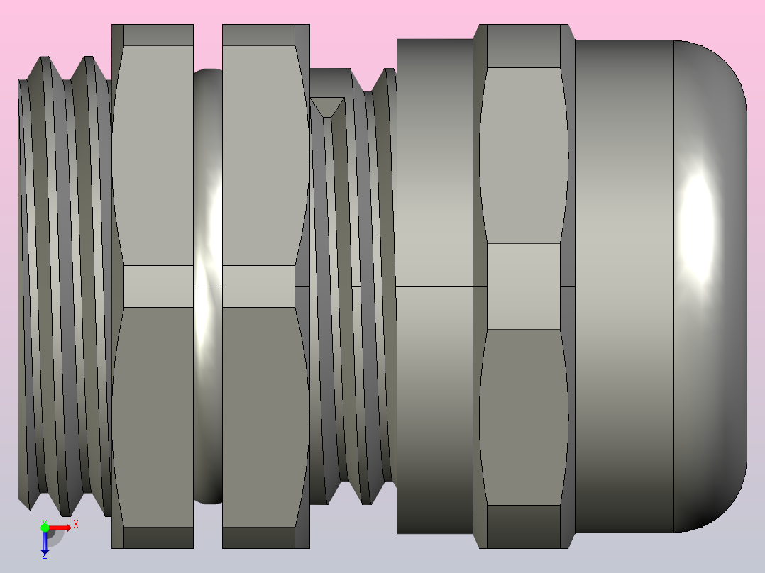 电缆线固定头ZIL43-M16俯视图