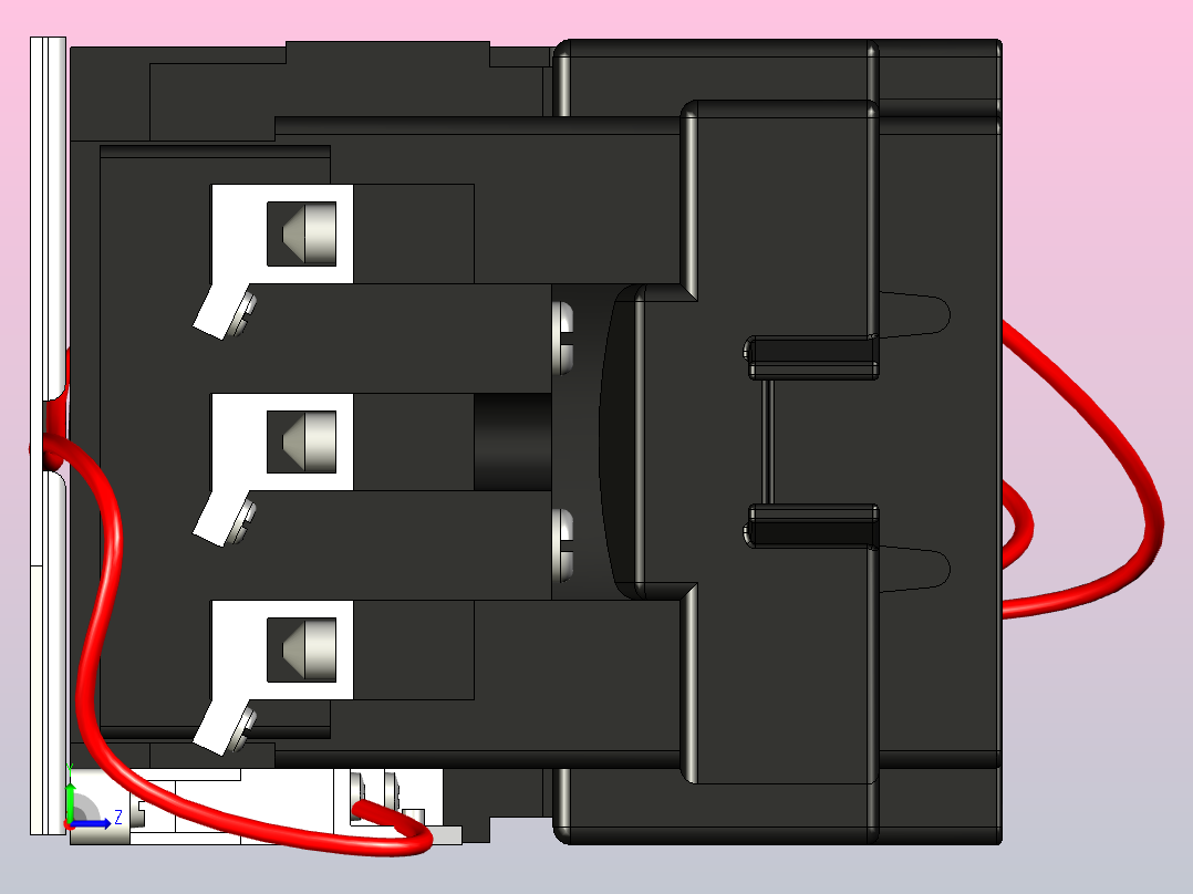 启动器开关控制器左视图