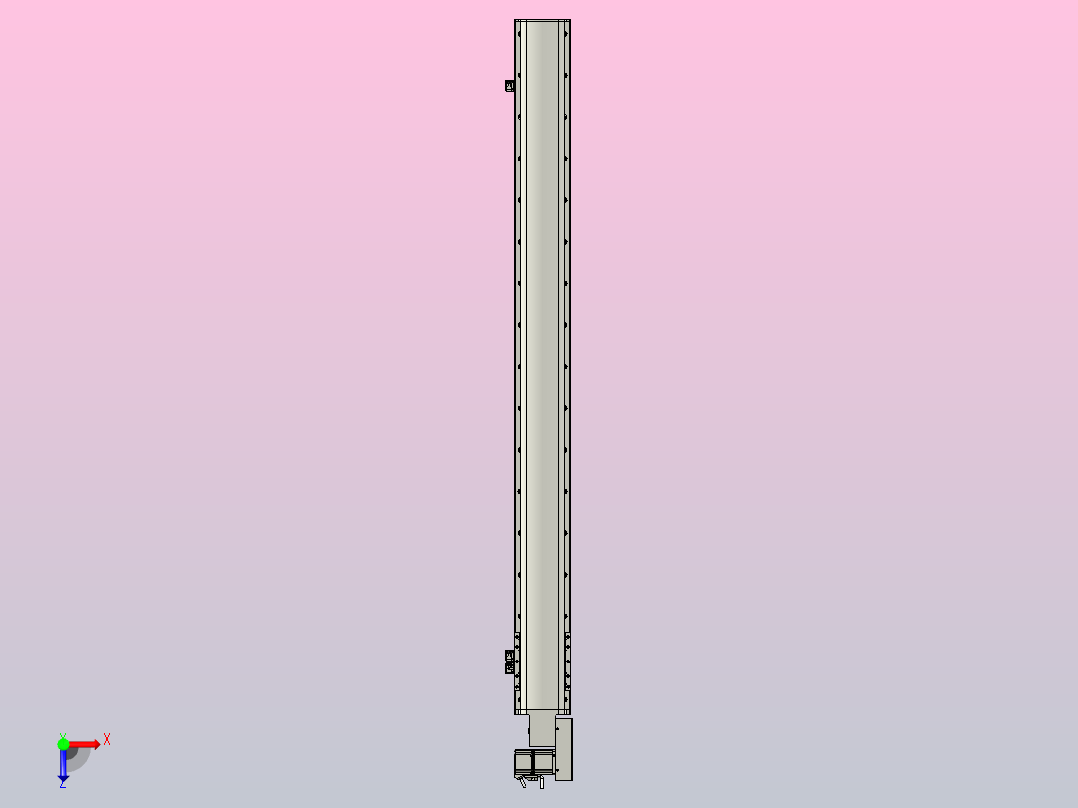 MT136BT半封闭皮带滑台[MT136BT.L100.1400.R.M40.C3]俯视图