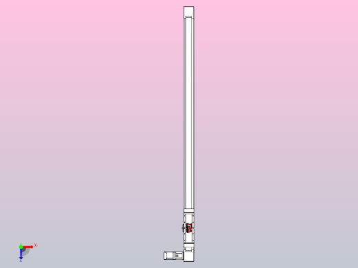 伺服电机集成皮带传动直线执行器TPA-OCB-80-140-L1450-DL-J60-N3俯视缩略图
