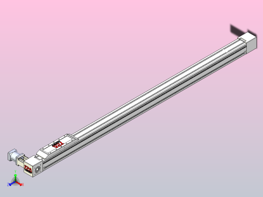 伺服电机集成皮带传动直线执行器TPA-OCB-80-140-L1450-DL-J60-N3正等轴测缩略图