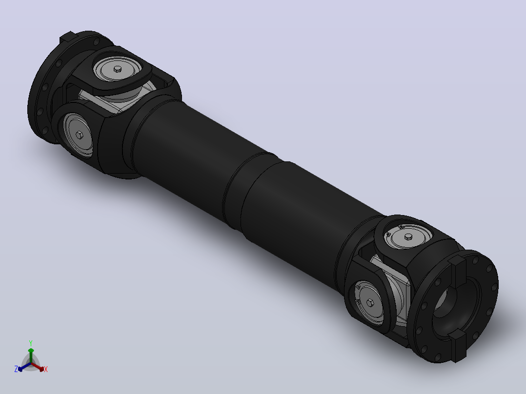 SWC型--中型十字轴式万向联轴器SWC315-D-970正等轴测图