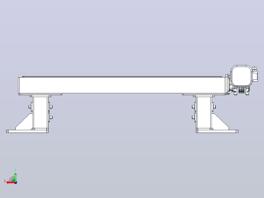 Roller+conveyor滚筒输送机结构3D图纸+STEP格式后视缩略图