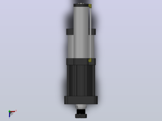 MPT-40T系列标准型[MPT-150-100-5-30T-M1-S1-0°]气压增压缸俯视缩略图