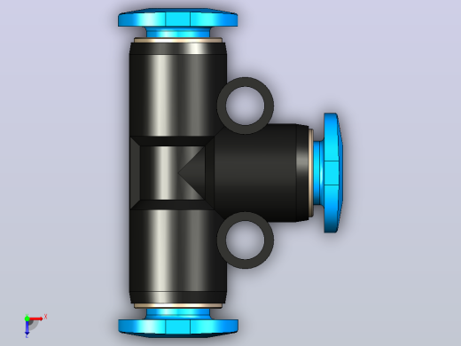 连接器QSMT-4气管接头俯视缩略图