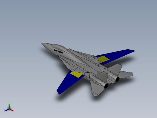F-14 汤姆卡特战斗机正等轴测缩略图