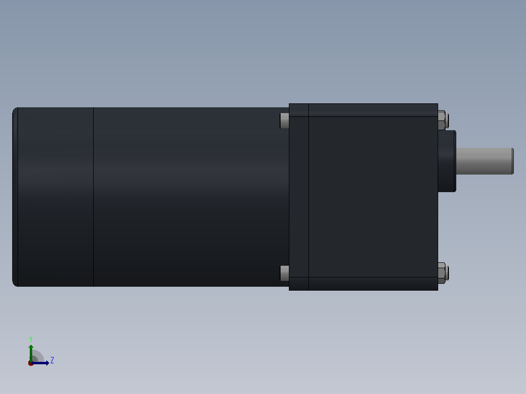 100DC(200W╱300W)微型直流组合型电机[100DC200GV24R18-100GF10HK]左视图