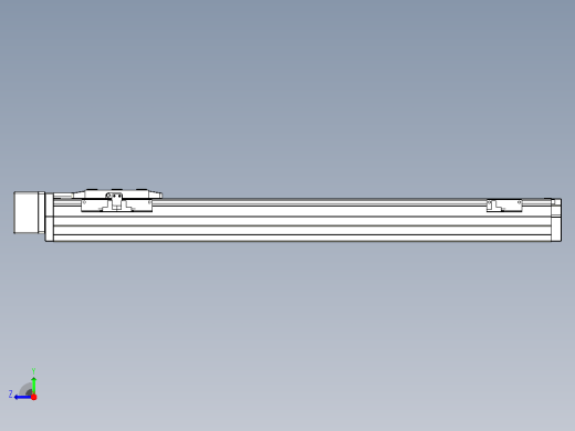 滚珠丝杠直线轴内置导轨TPA-GCR-80-1610C-L550-MR-M40-N3右视缩略图