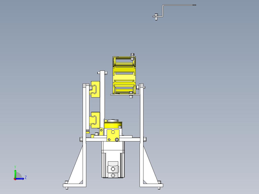过载停止机构左视图