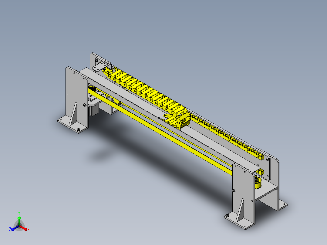 过载停止机构正等轴测图