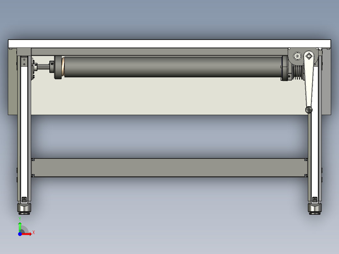 可调节工作台前视图