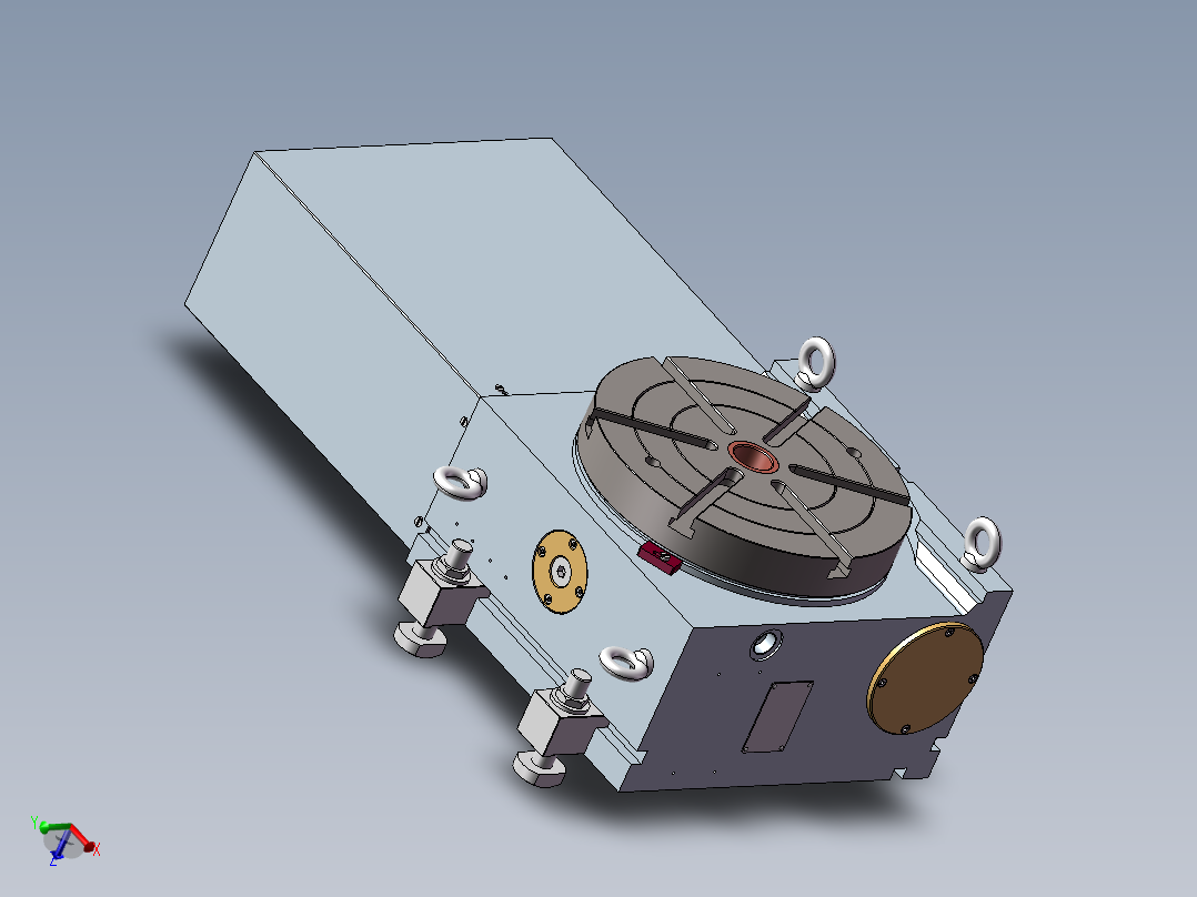 TK数控转台详细3D图纸 T901