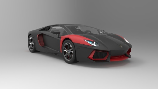 兰博基尼 Lamborghini Aventador模型外壳3D图纸缩略图