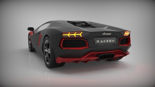 兰博基尼 Lamborghini Aventador模型外壳3D图纸缩略图