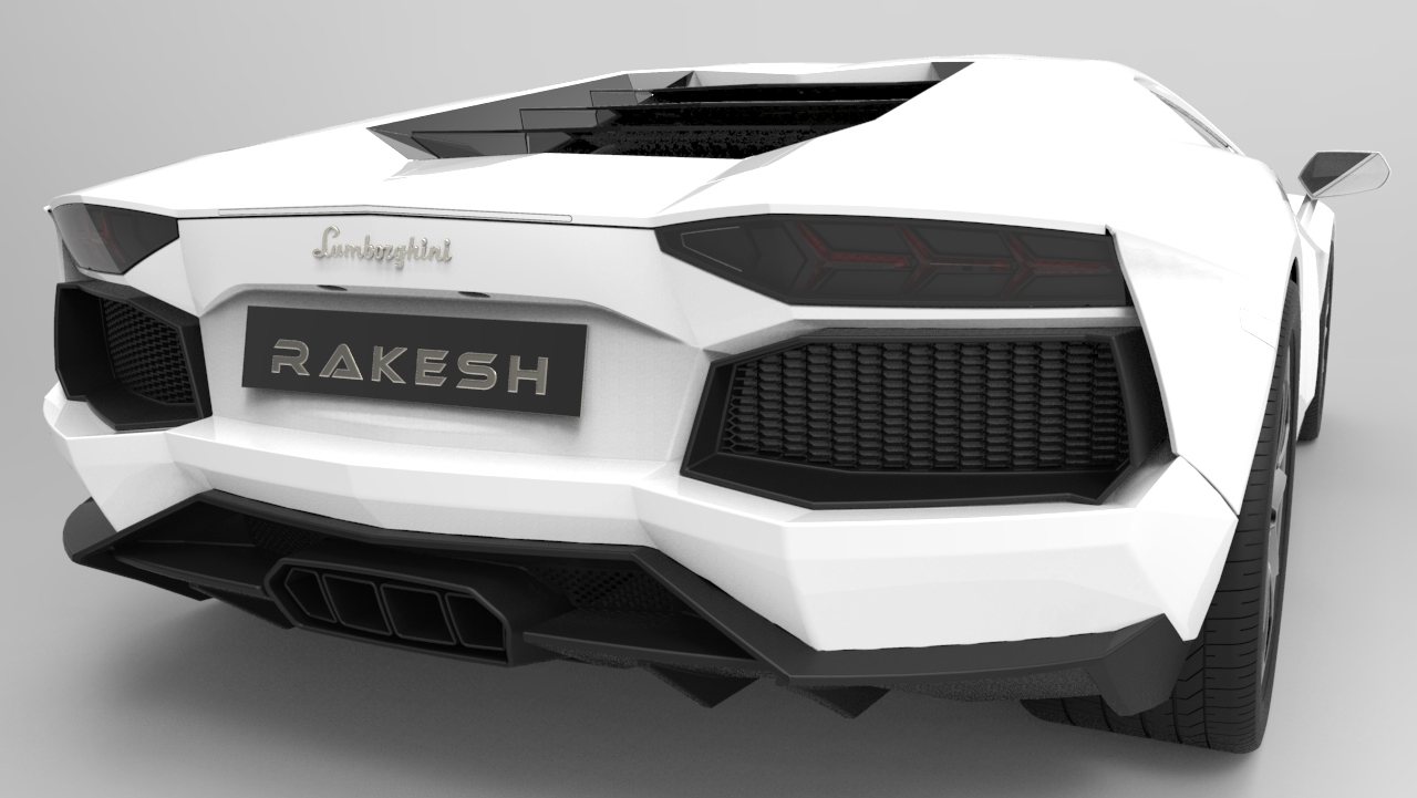 兰博基尼 Lamborghini Aventador模型外壳3D图纸