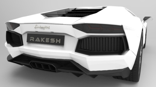 兰博基尼 Lamborghini Aventador模型外壳3D图纸缩略图