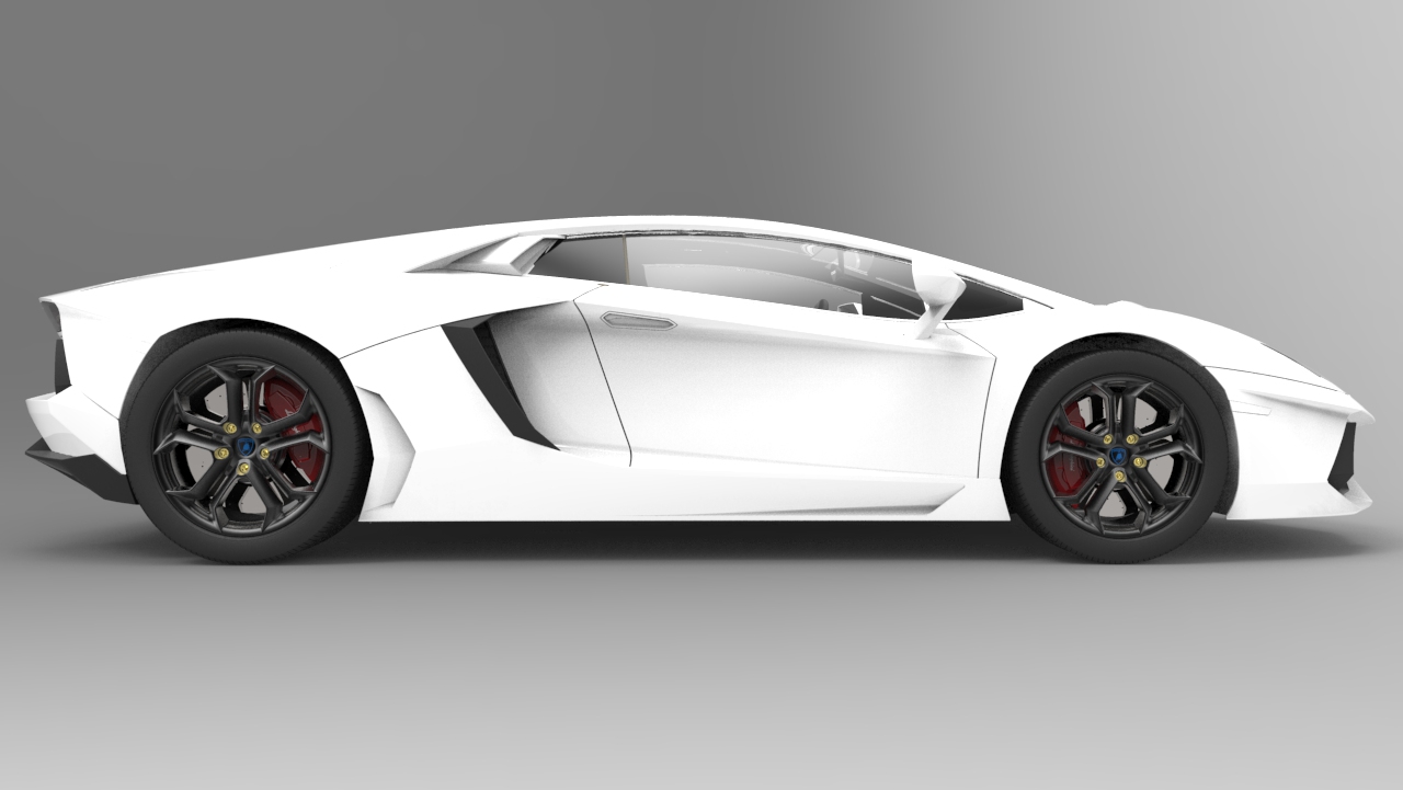 兰博基尼 Lamborghini Aventador模型外壳3D图纸