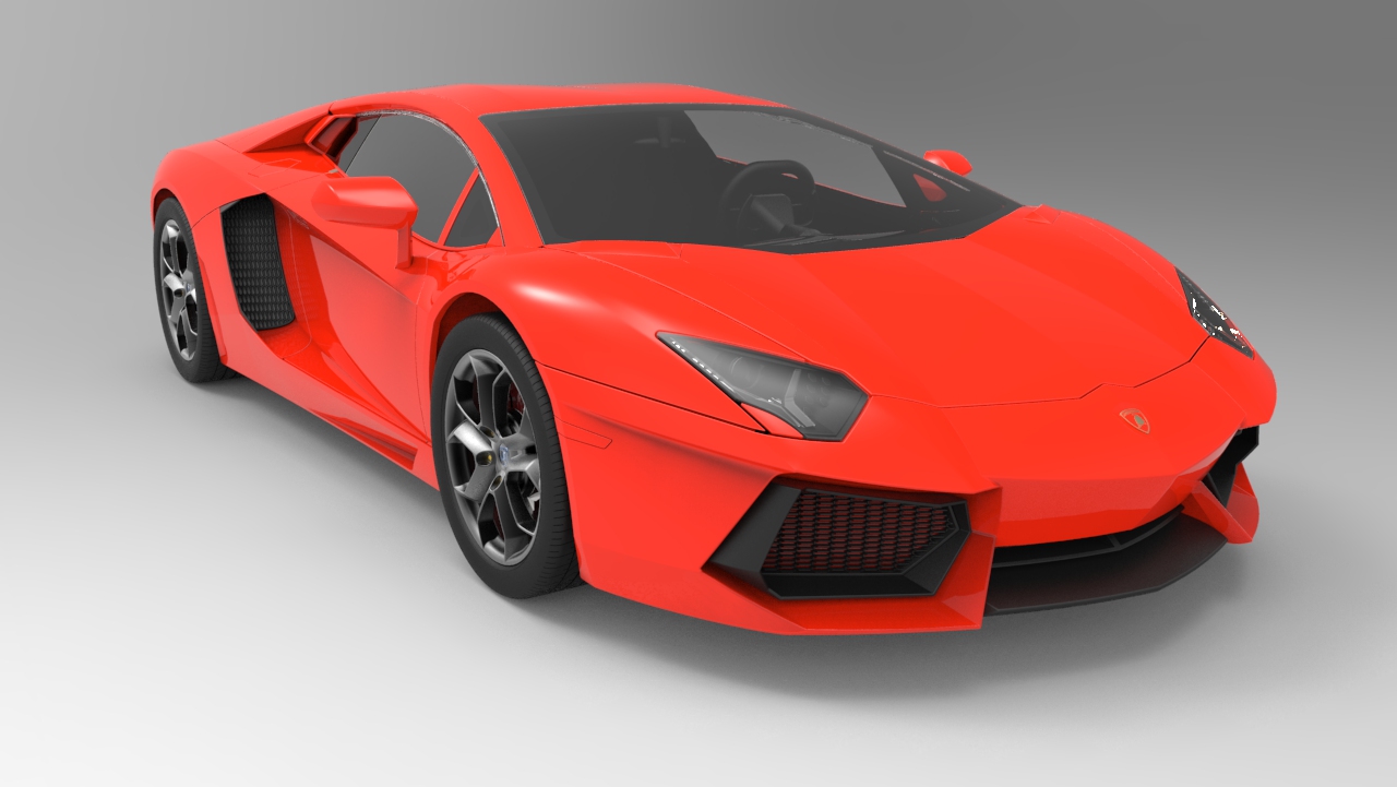 兰博基尼 Lamborghini Aventador模型外壳3D图纸