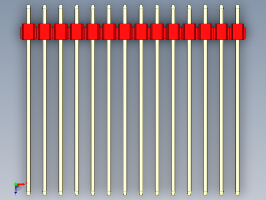彩色公头100mil（2.54mm）系列-DS1021_red_3x14p_100mil_Type43_rev1.0俯视缩略图