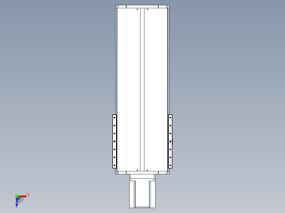 东锦丝杆传动-直线滑台模组DH270-C-L10-S450-BC-T1000W-C3俯视图