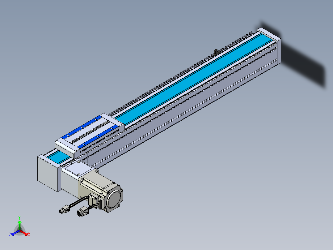 威洛博LB.GB同步带传动--欧规系列LB6A-L130-S450-BL主视图
