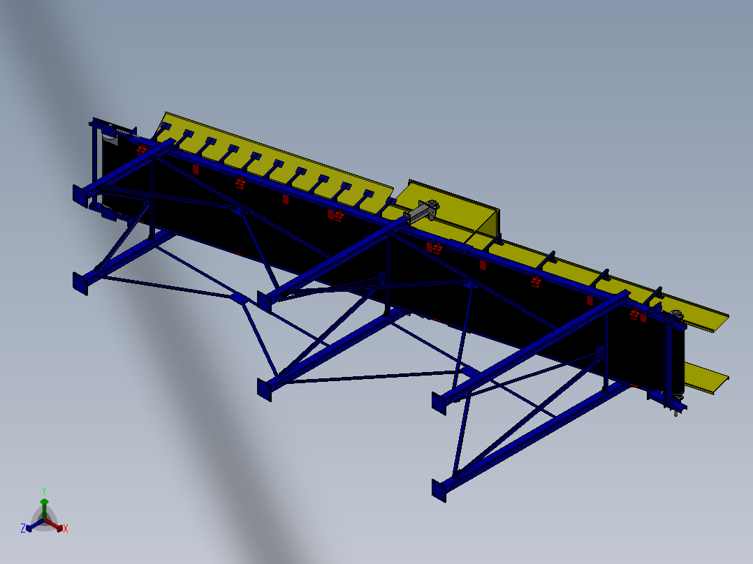 送料皮带正等轴测图