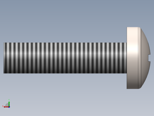 螺丝 M4 十字盘头-M4x16 Screw head.SLDPRT后视缩略图